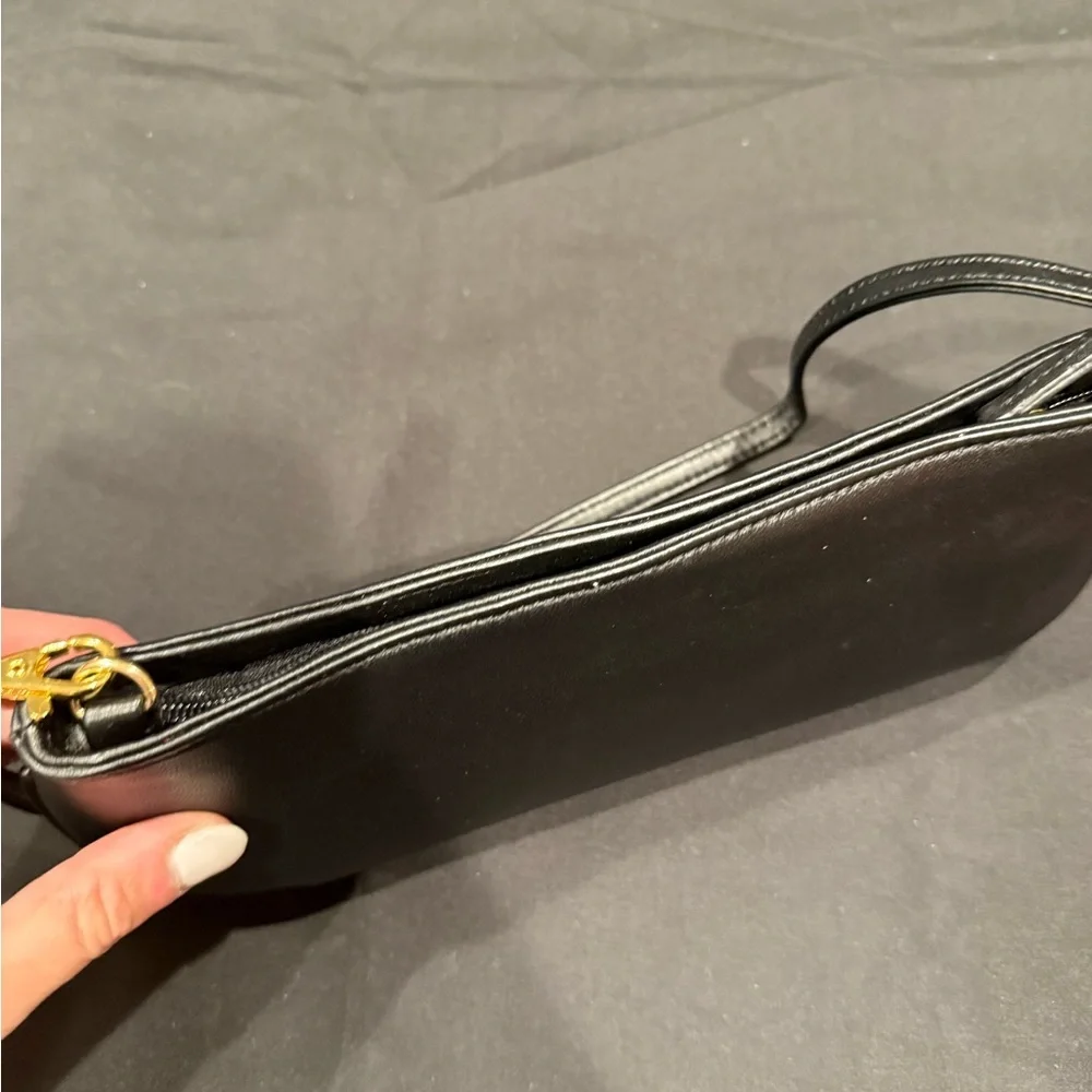 The FIND Black Leather Shoulder Bag NWOT